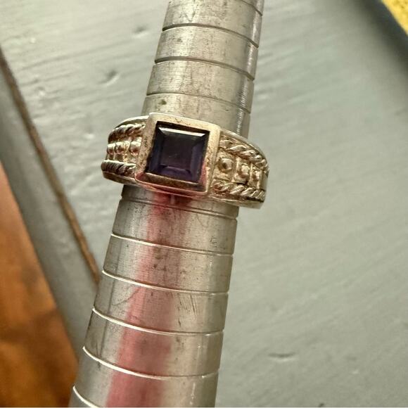 Judith Ripka Lolite 925 Sterling Silver Ring Size 6.75 - Picture 8 of 12